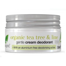Dr Organic krémdezodor bio teafával és lime-mal,  50 ml dezodor