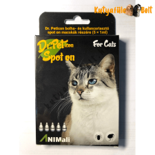 Dr.Pet icon Spot On Macska Bolha- és Kullancsriasztó 5x1ml élősködő elleni készítmény macskáknak