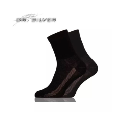Dr. Silver Medical ezüstszálas bokazokni, fekete (44-46), GYHSMB4446 gyógyászati segédeszköz