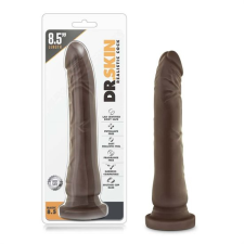  Dr. Skin 8,5 - tapadótalpas élethű dildó - barna (20,5cm) műpénisz, dildó