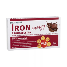  DR.THEISS IRON ENERGY RÁGÓTABLETTA CSOKOLÁDÉ 30X vitamin és táplálékkiegészítő