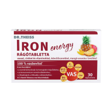  Dr. Theiss Iron Energy rágótabletta mangó-ananász ízű 30x vitamin és táplálékkiegészítő