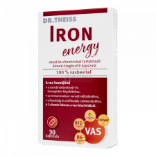 Dr. Theiss Iron energy vasat és vitaminokat tartalmazó kapszula 30 db vitamin és táplálékkiegészítő