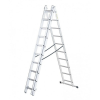  DRABEST HOME 3x10 lépcsős multifunkcionális alumínium létra, kitolható, összecsukható