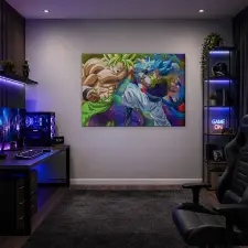  Dragon Ball Broly Gogeta ellen vászonkép dekoráció