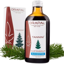 Drapal TANNINI Erdeifenyő hajtás cukormentes szirup, xilittel, 200 ml - köhögés elleni szirup vitamin és táplálékkiegészítő