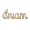  DREAM - dekor felirat fából 12 cm