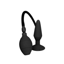 Dream Toys MenzStuff L - pumpálható, talpas, anál dildó - fekete (nagy) anál