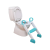 DreamBaby Aqua/White WC-lépcső