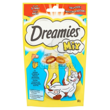 Dreamies Dreamies Mix jutalomfalat macskák számára lazaccal és sajttal 60 g jutalomfalat macskáknak