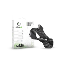 Dreamtech Lightning - USB-C kábel 2.4A 20W fekete (126280) (dt126280) kábel és adapter