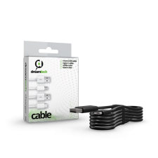 Dreamtech USB-C kábel 1m fekete (117946) (D117946) kábel és adapter