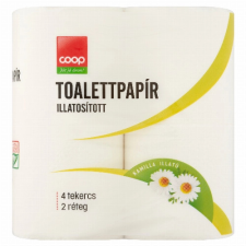 DRENIK HUNGARYKFT Coop kamilla illatú illatosított toalettpapír 2 réteg 4 tekercs higiéniai papíráru