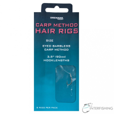 Drennan Carp Method Hair Rigs 12-8 lb előkötött horog horog
