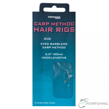 Drennan Carp Method Hair Rigs 16-6 lb előkötött horog horog