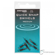 Drennan Quick Snap Swivels 14 gyorskapocs horgászkiegészítő