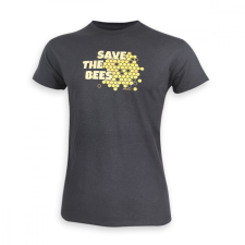 Dressa Save The Bees méhecskés biopamut férfi póló - sötétszürke | S férfi póló