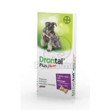 Drontal Drontal® Plus 150/144/50 mg ízesített tabletta A.U.V. 6 tabletta élősködő elleni készítmény kutyáknak