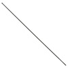 DT Swiss Fekete rozsdamentes küllő, egyenes fej, Aero 2-2.3-2 mm, 295 mm hosszú, anyacsavar nélkül (darab), R24 kerékhez, kazetta oldallal szemben DT SWISS  Bicikli alkatrészek Kerékpár alkatrészek Kerékpár kerekek