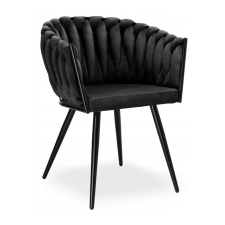  Dubai design velvet étkezőszék fekete bútor