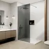  Dublin Walk-in .||. Chrome zuhanyfal, füstüveggel 110, 200cm, 6mm, NANO