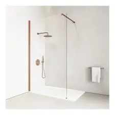  Dublin Walk-in .||. Rose Gold zuhanyfal 120, 200cm, 6mm, NANO kád, zuhanykabin