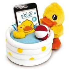 Duck B. Duck telefontartó plüss – 12x15 cm bébiplüss