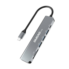 DUDAO A15S 3 portos USB Hub + USB-C + kártyaolvasó (dudaoA15S) laptop kellék