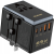 DUDAO A65Pro 65 W EU/US/JP/AUS/UK utazó adapter 2x USB-C 2x USB-A - Fekete (6976625332625)