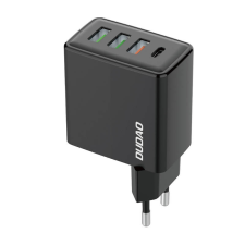 DUDAO fast charger 3x USB / 1x USB Type C 20W, PD, QC 3.0 black (A5H) mobiltelefon kellék