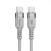DUDAO LC5Max kábel USB-C / USB-C PD 100W 1m, szürke