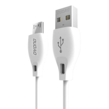 DUDAO micro USB töltőkábel 2.4a 1m fehér (L4M 1m fehér) kábel és adapter