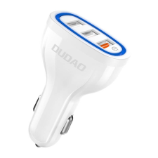 DUDAO R7S autós töltő 3x USB-A 18W fehér (6970379615812) (R7S White) mobiltelefon kellék