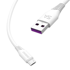 Dudao USB kábel / micro USB 5A, 1m fehér (L2M 1m fehér) kábel és adapter