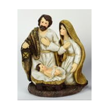 DUE ESSE Karácsonyi betlehemi jelenet, 15 cm, polirezin, 2. típus karácsonyi dekoráció
