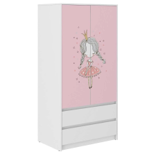  Dulap haine B9 cu 2 uși, 2 sertare prințesă, 51x90x180 cm gyermekbútor