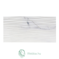  Dune Newbury Fürdőszoba/konyha dekorációs csempe, márványutánzat, fényes, fehér, 30 x 60 cm csempe