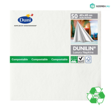 Duni Duni Dunilin szalvéta WHITE, 40X40, 45db/csg, 12csg/# higiéniai papíráru