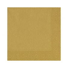 Duni Duni szalvéta - 3 rétegű, 33x33, arany színben higiéniai papíráru