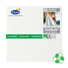Duni Dunilin szalvéta WHITE, 40X40, 45db/csg, 12csg/karton higiéniai papíráru