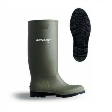 Dunlop 43-as sav-lúgálló zöld gumicsizma