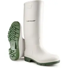Dunlop Csizma Dunlop pricemastor sav/lúgálló PVC fehér/oliva 35