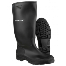 Dunlop PRICEMASTOR 380PP fekete PVC Munkacsizma, D95535-48, munkavédelmi csizma, 42, Fekete