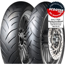 Dunlop SCOOTSMART 90/80-16 M/C 51S TL robogógumi motor gumi