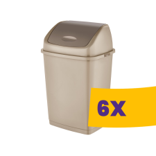 Dünya Billenőfedeles műanyag szemetes Homok 50L (Karton - 6 db) szemetes