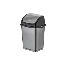 Dünya Billenőfedeles műanyag szemetes Szürke 10L szemetes