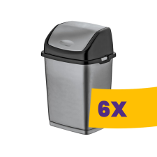 Dünya Billenőfedeles műanyag szemetes Szürke 50L (Karton - 6 db) szemetes