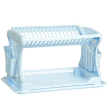 Dunya Plastik Edényszárító emeletes 47×30,2×27 cm Fehér konyhai eszköz