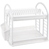 Dunya Plastik Edényszárító emeletes 50,8×30×34 cm – Antik Fehér