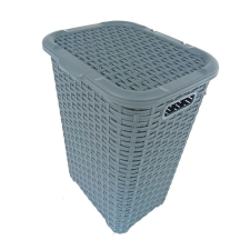 Dunya Plastik Szennyestartó rattan mintás 45L – 40×31,6×55 cm bútor